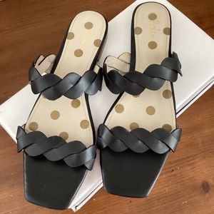 Boden Strap Flat Sandals - Black